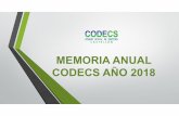 2018 MEMORIA ANUAL CODECS AÑO 2018 - cooecs.es