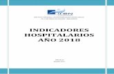 INDICADORES HOSPITALARIOS AÑO 2018