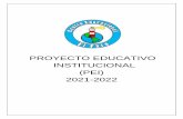 PROYECTO EDUCATIVO INSTITUCIONAL (PEI) 2021-2022