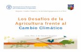 Los Desafíos de la Agricultura frente al Cambio Climático