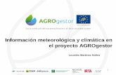Información meteorológica y climática en el proyecto ...