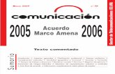 Acuerdo Marco Amena 2005 - 2006 - CCOO Orange