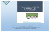 Plan retorno 2021 Colegio La Anunciación