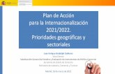 Plan de Acción para la Internacionalización 2021/2022 ...