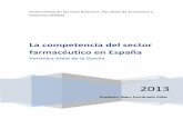 La competencia del sector farmacéutico en España