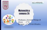 Matemática semana 26