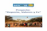 Proyecto: “Deporte, Valores y Fe”