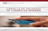 CARTILLA DE SOLICITUD DE CAMBIO DE NOMBRE
