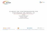 CURSO DE ENTRENADOR DE PATINAJE DE NIVEL III