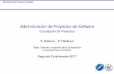 Administración de Proyectos de Software - Concepción de ...