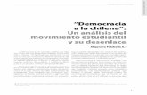 “Democracia a la chilena”: Un análisis del movimiento ...