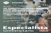 VII Especialista Universitario en MICE Conventions and ...