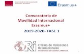 Convocatoria de Movilidad Internacional Erasmus+ 2019-2020 ...