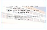 PROYECTO EDUCATIVO INSTITUCIONAL ESCUELA REPÚBLICA DE …