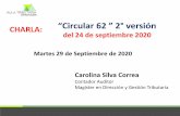CHARLA: “Circular 62 ” 2° versión del 24 de septiembre 2020