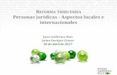 REFORMA TRIBUTARIA Personas jurídicas - Aspectos locales e ...