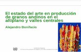 El estado del arte en producción de granos andinos en el ...