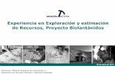 Experiencia en Exploración y estimación de Recursos ...