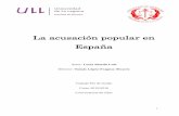 La acusación popular en España - Universidad de La Laguna