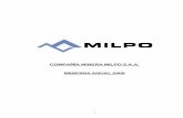 COMPAÑÍA MINERA MILPO S.A.A. MEMORIA ANUAL 2006