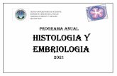 PROGRAMA ANUAL HISTOLOGIA Y EMbRIOLOGIA