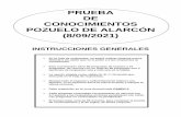 PRUEBA DE CONOCIMIENTOS POZUELO DE ALARCÓN (8/09/2021)