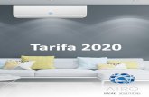 Tarifa 2020 - AIRO