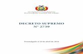 DECRETO SUPREMO N° 2739 - procuraduria.gob.bo