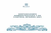 DisposicioneS Administrativas y de Control Interno 2018
