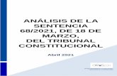 Análisis de la Sentencia 68/2021, de 18 de marzo del TC