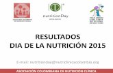 RESULTADOS DIA DE LA NUTRICIÓN 2015