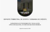 REPORTE TRIMESTRAL DE OFERTA Y DEMANDA DE CRÉDITO