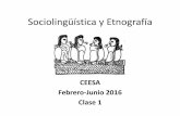 Sociolingüística y Etnografía