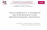 TRATAMIENTO Y MANEJO DE PACIENTES CON HIPERTENSIÓN ARTERIAL