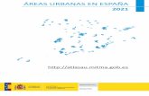 Áreas urbanas en España 2021