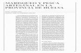 MARISQUEO Y PESCA ARTESANAL EN LA PROVINCIA DE HUELVA