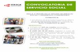 CONVOCATORIA DE SERVICIO SOCIAL