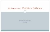 Actores en Política Pública - WordPress.com