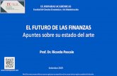 EL FUTURO DE LAS FINANZAS - Ricardo Pascale