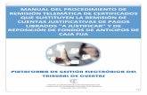 MANUAL DEL PROCEDIMIENTO DE REMISIÓN ... - sede.tcu.es