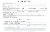 BOTANAS - La Buena Vida Restaurant