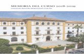 Memoria del curso 2018-2019 - Colegio Mayor Hernando Colón