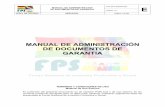 MANUAL DE ADMINISTRACIÓN DE DOCUMENTOS DE GARANTIA