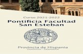 Curso2021-2022 PontificiaFacultad SanEsteban