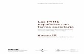 Las PYME españolas con forma societaria Anexo III