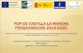 PDR DE CASTILLA LA MANCHA PROGRAMACIÓN 2014-2020.