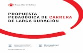 PROPUESTA PEDAGÓGICA DE CARRERA DE LARGA ... - unizar.es