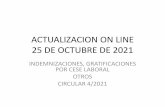 ACTUALIZACION ON LINE 25 DE OCTUBRE DE 2021
