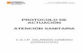 PROTOCOLO DE ACTUACIÓN ATENCIÓN SANITARIA