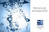 Memoria de Actividad 2018 - Aqua España